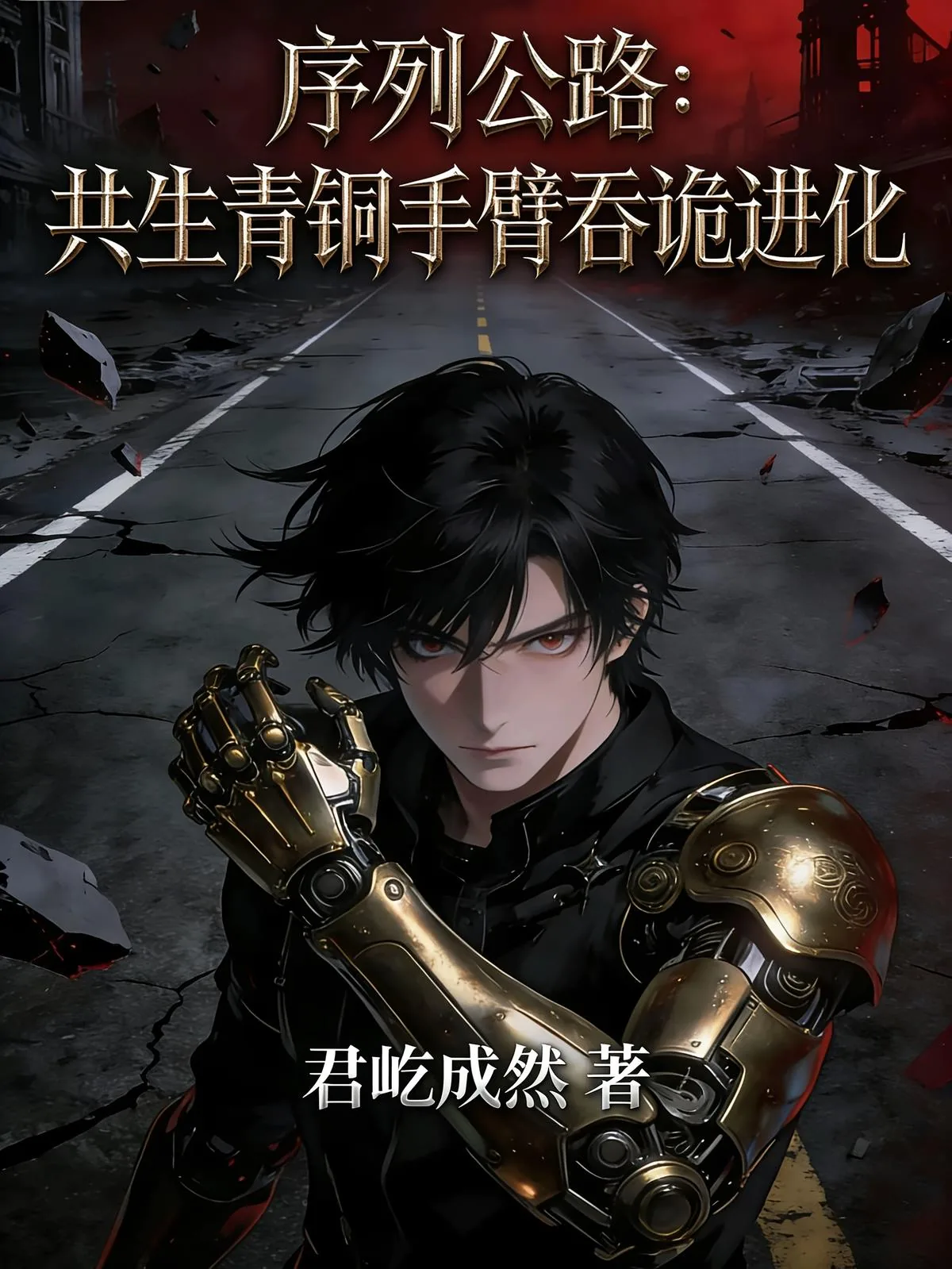 《序列公路：共生青铜手臂吞诡进化》小说封面